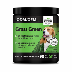 เคี้ยว<span class=keywords><strong>น</strong></span>ุ่มสำหรับสุนัขหญ้าสีเขียวเคี้ยวอาหารเสริมสัตว์เลี้ยงสำหรับสุ<span class=keywords><strong>น</strong></span>ัข OEM/ODM ลดการเผาไหม้หญ้าสนับสนุนทางเดิ<span class=keywords><strong>น</strong></span>ปัสสาวะรักษาหญ้าสีเขียว - Product Image 1