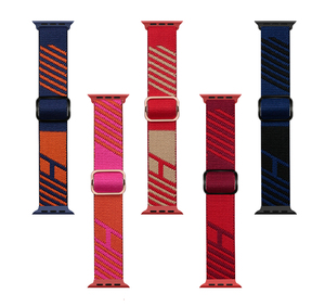 Correa de reloj de nailon tejido para saltar deportivo 49mm 44mm 45mm para Smart <span class=keywords><strong>IWatch</strong></span> Series <span class=keywords><strong>3</strong></span> 4 5 6 7 8 SE Ultra banda de repuesto - Product Image 4
