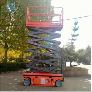 Plataforma Elevadora de Tijera con Cilindro Hidráulico Móvil, Motor Diésel, Altura Máxima de 8 m, Capacidad para 2 Personas, Elevación Total de 2 T - Product Image 4