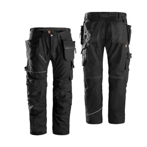 Industrial construction men custom clothes Multi Pocket cargo work pant workwear trousers with knee pad