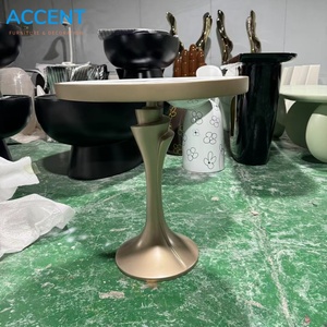 Vente directe usine : Table d'appoint de luxe en fibre de verre spirale (FRP) sur mesure pour villas et hôtels – Mobilier d'intérieur en gros directement de l'usine - Product Image 3