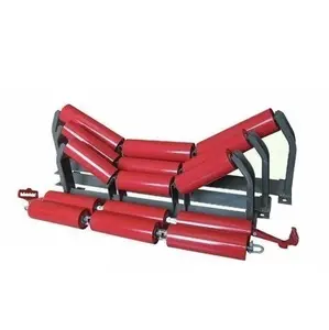 Port Industry High Quality 127 DTII 7 Seals Frame Bracket Carrier Troughed Trainer Return Idler Conveyor Roller