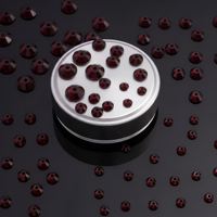 Perles de strass raffinées en grenat de 5 mm, en résine époxy, à dos plat, avec trou central, à coudre, en forme de diamant, fournitures pour la fabrication de bijoux