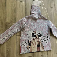 Pull à capuche en jacquard tissé pour homme, vente chaude, automne, streetwear, pull à capuche, vente en gros ODM