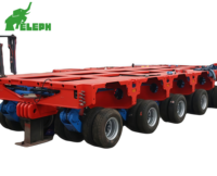 Remorque à plateau hydraulique multi-essieux personnalisable SPMT de 400 à 500 tonnes, transporteur modulaire autopropulsé