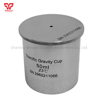Taza de densidad de acero inoxidable BGD/taza de gravedad específica 37ml/50ml/100ml, adecuada para probar el peso específico del líquido
