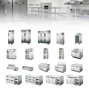 Refrigerador y Congelador Comercial Vertical de Doble Puerta con Iluminación LED y Enfriamiento por Aire para Cocinas de Restaurantes BT-QL-F001 - Product Image 6