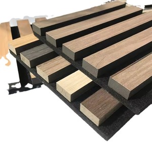 Prix <span class=keywords><strong>moins</strong></span> <span class=keywords><strong>cher</strong></span> Panneaux muraux à lattes acoustiques en bois Panneau cannelé Design mural pour salon - Product Image 6