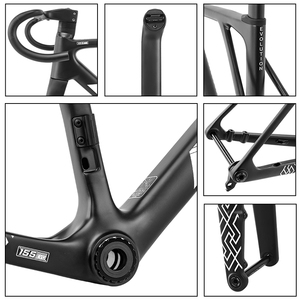 BXT Nouveau <span class=keywords><strong>Cadre</strong></span> de Vélo de Route EVO-155 en Fibre de Carbone avec Frein à Disque T47 700C*32C, Acheminement Interne des Câbles Di2, <span class=keywords><strong>Cadre</strong></span> de <span class=keywords><strong>Course</strong></span> Super Léger - Product Image 6