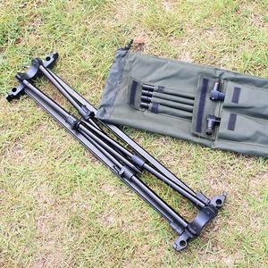 New Stock Aluminio 3-Rod Pod para pesca de carpa en Lake River Stream Estación de metal duradera Rod Pod - Product Image 6