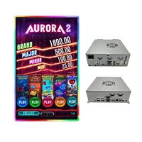Máquina de Juegos Arcade Aurora 5 - Juego de Entretenimiento de Plástico y Metal con Interfaz en Inglés, 1 Año de Garantía, Juego LUCK