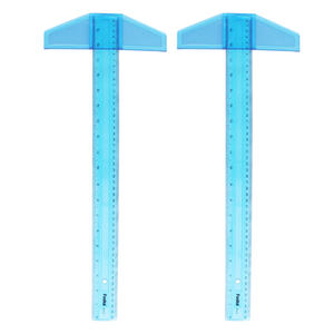 Regla en T <span class=keywords><strong>de</strong></span> Plástico Transparente <span class=keywords><strong>de</strong></span> 20 Pulgadas/<span class=keywords><strong>50</strong></span> cm, Regla en T para Dibujo, Regla Métrica en Pulgadas, Regla <span class=keywords><strong>de</strong></span> Medición Transparente para Manualidades - Product Image 1