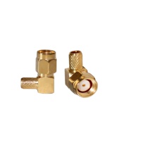 Connecteur RP-SMA mâle à angle droit RP-SMA-C-JW3 pour câbles RG58 et RG142 – Vente directe usine