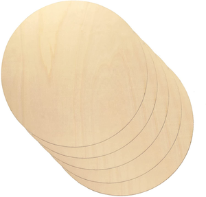 Disque <span class=keywords><strong>rond</strong></span> <span class=keywords><strong>en</strong></span> <span class=keywords><strong>bois</strong></span> inachevé, cercles découpés, pour bricolage - Product Image 3