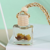 Diffuseur de parfum pour voiture LONIMAX, bouteille en verre écologique, bouchon en bois, 10 ml, senteurs personnalisées, couleur, parfum d'intérieur suspendu pour voiture