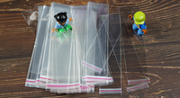 Bleistift-Kugelschreiber-Tasche OPP Transparente Plastiktüte Schreibwaren-Lesezeichen Selbstklebende Tüte mit Selbstklebeverschluss