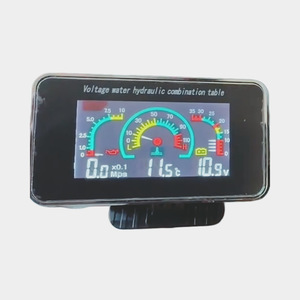 Joshua Tableau de bord combiné LCD avec jauge de température de l'eau, de tension et de pression d'huile 12V 24V pour la mise à niveau et la rénovation automobile - Product Image 1