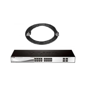 สวิตช์ D-Link 28 พอร์ต Gigabit Smart Managed PoE+ พร้อมพอร์ต PoE+ 24 พอร์ต (370W) + พอร์ต SFP 4 พอร์ต รุ่น DGS-1210-28MP มีสินค้าในสต็อก - Product Image 1