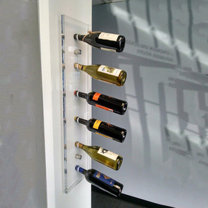 Étagère à vin murale décorative personnalisée en acrylique, support à bouteilles en lucite pour <span class=keywords><strong>bar</strong></span> - Product Image 5