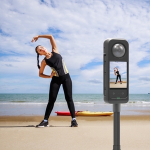 Pour Insta360 X3 PULUZ Cadre de boîtier de cage de protection en métal avec film d'objectif collant - Product Image 5