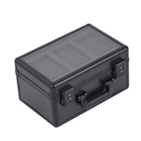 Boîte de rangement pour cartes gradées à 3 rangées, pour cartes de sport, cartes de baseball gradées, avec serrure TSA / serrure à code de qualité supérieure, style populaire