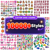Accessoires de chaussures légers et imperméables de qualité supérieure pour filles, breloques pour chaussures, prix d'usine personnalisé