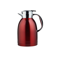 1800ml Dallah árabe olla de acero inoxidable 304 sin BPA tapa de plástico termo vacío cafetera