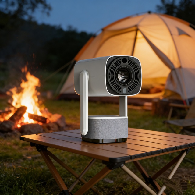 Outdoor Camping Projector Battery Rechargeable Smart Projector 720P Native 160ANSI Android LCD Projector H713 Mini Projectors