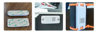 Étiquette électronique RFID passive en PVC UHF pour la gestion des stocks d'entrepôt, carte intelligente pour boîte de retournement, panier en plastique, plateau de gestion, étiquette