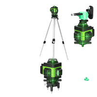 Laser rotatif à nivellement automatique pour l'arpentage et la mesure de niveaux laser vert croisé 4D Line