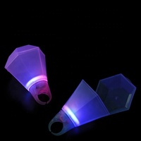 Gelas Cincin LED Menyala, Perhiasan Berlian, Cangkir Minuman, untuk Whiskey, Liquor, Shot, Pesta, Bar, Klub Malam, Hadiah