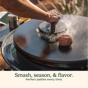 Prensa para Hamburguesas de Hierro Fundido Cuisinart de 6.5 Pulgadas, Resistente, Fácil de Limpiar, Herramienta para Asar Carne con Borde Plano, Hamburguesas Crujientes, Barbacoa, Fiestas al Aire Libre - Product Image 5