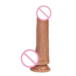 Grand moule <span class=keywords><strong>de</strong></span> godemiché en silicone naturel, godemiché réaliste en silicone liquide avec ventouse pour usage anal <span class=keywords><strong>gay</strong></span>, jouet sexuel féminin - Product Image 1