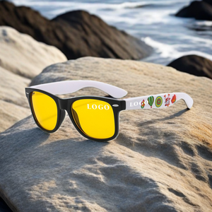 Gafas de sol clásicas rosa, rojo y naranja para mujer, protección contra rayos UV, Cuadrado de moda, amarillo, púrpura, azul, PC, mar, playa, aspecto más ligero - Product Image 3