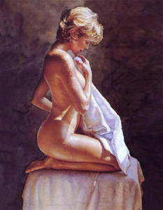 Dipinto a Numeri su Tela 'Amanti che si Baciano', Arte Murale Fai-da-Te, Pittura a Olio per Decorazione Soggiorno e Camera da Letto - Product Image 1