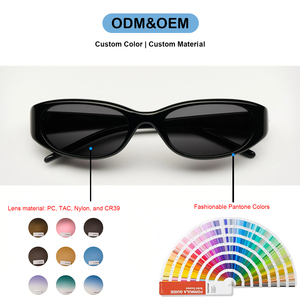 Gafas de Sol Finewell Fashion Ovaladas con Diseños Y2K, Protección UV400, Monturas Pequeñas de Ojo de Gato, Patillas de CP, Logotipo Personalizado para Mujeres y Hombres - Product Image 3