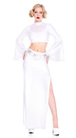 Costume Cosplay adulte scène Performance nouvelle robe blanche Halloween princesse Leia