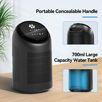 Purificateur d'air et déshumidificateur 2 en 1 pour la maison/le bureau avec filtre HEPA 11 et réservoir de 0,7 L, capacité de 100 m³/h CADR, 750 ml/jour