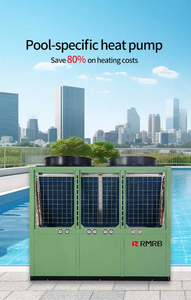 Pompe à chaleur hydronique commerciale 92 kW pour piscine, source eau, R410A, haute performance énergétique (COP), chauffe-eau sans réservoir pour usage hôtelier 380V - Product Image 2