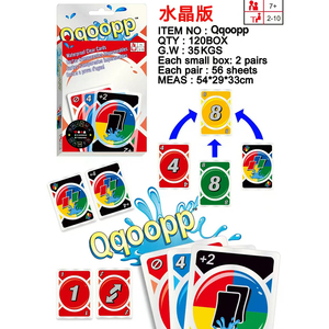112 Pezzi Gioco di Carte QQOOPP in Carta Spessa per Bambini, Gioco di Poker Giocattolo Senza Pietà, Giochi da Tavolo Classici per Famiglia - Product Image 5