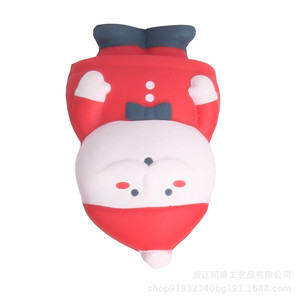 Santa Claus Figurine Plastic Molded Slow <b>Rebound</b> Stress Toy Indoor Decor Christmas Decoration - Product Image 3