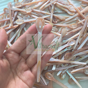 Cuchara cosmética Natural, espátula para maquillaje, tamaño Mini, 9x1,2 cm - Product Image 4