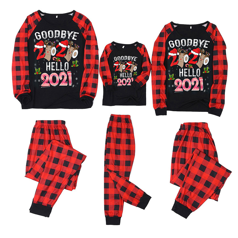 Festival Boutique Sleepwear Toddler Boys Christmas Plaid Clothes Sets Mom Dad Children Matching Outfit