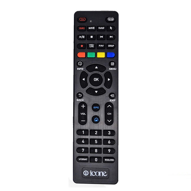 Replacement Remote Control for ICONE VOGUE Z ZERO - DIGITAL SATELLITE RECEIVER 4K DVB-S/DVB-S2