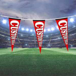 Mini Size Pennant Flag Country Wooly Pennant Flag College Sports Team Custom Pennant Felt Flag <b>Triangle</b> Banner - Product Image 1