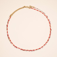 Kalung manik-manik Bohemian Go2boho warna-warni Choker mata jahat mode wanita perhiasan desainer Boho buatan tangan Miyuki kalung manik-manik