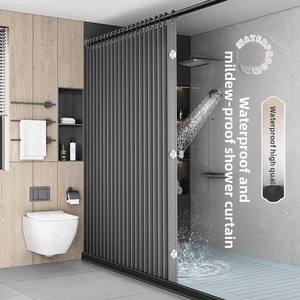 DaiRui <span class=keywords><strong>Rideau</strong></span> <span class=keywords><strong>de</strong></span> <span class=keywords><strong>douche</strong></span> magnétique pliable, anti-moisissure, imperméable, plissé, écran <span class=keywords><strong>de</strong></span> bain épaissi, paroi <span class=keywords><strong>de</strong></span> séparation pour salle <span class=keywords><strong>de</strong></span> bain - Product Image 2