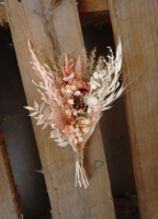 Roze Bloem Boeket Mini Gedroogde Bloemen Voor Bruiloft Decoratie Voor Knop Vaas Met Krans En Eucalyptus Katoen Type