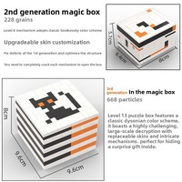 Boîte de décryptage d'agences transfrontalières, Blocs de construction Rainbow Road GM, Boîte magique surprise de difficulté élevée, Boîte créative stimulante pour l'esprit en ABS