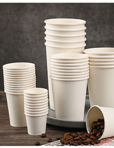 4oz 8oz 12oz 16oz logotipo personalizado desechable de una sola pared taza de papel de café para beber en caliente con tapa - Product Image 5